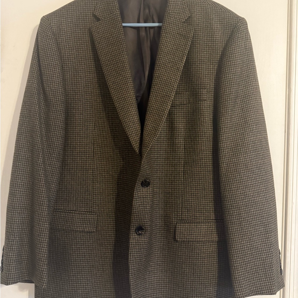 Lauren Ralph‎ Lauren Men's Dark Brown Checkered Blazer